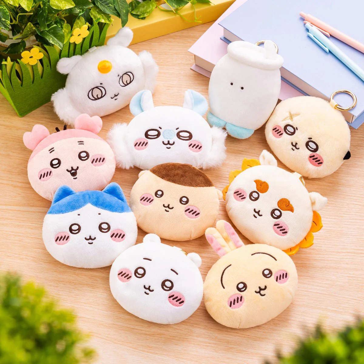 ちいかわ エコバッグ入りおかおマスコット(ハチワレ) - Image 2