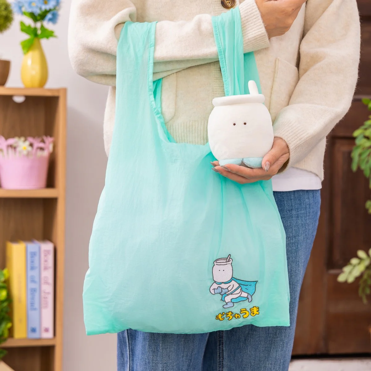 ちいかわ エコバッグ入りおかおマスコット（むちゃうマン） - Image 4