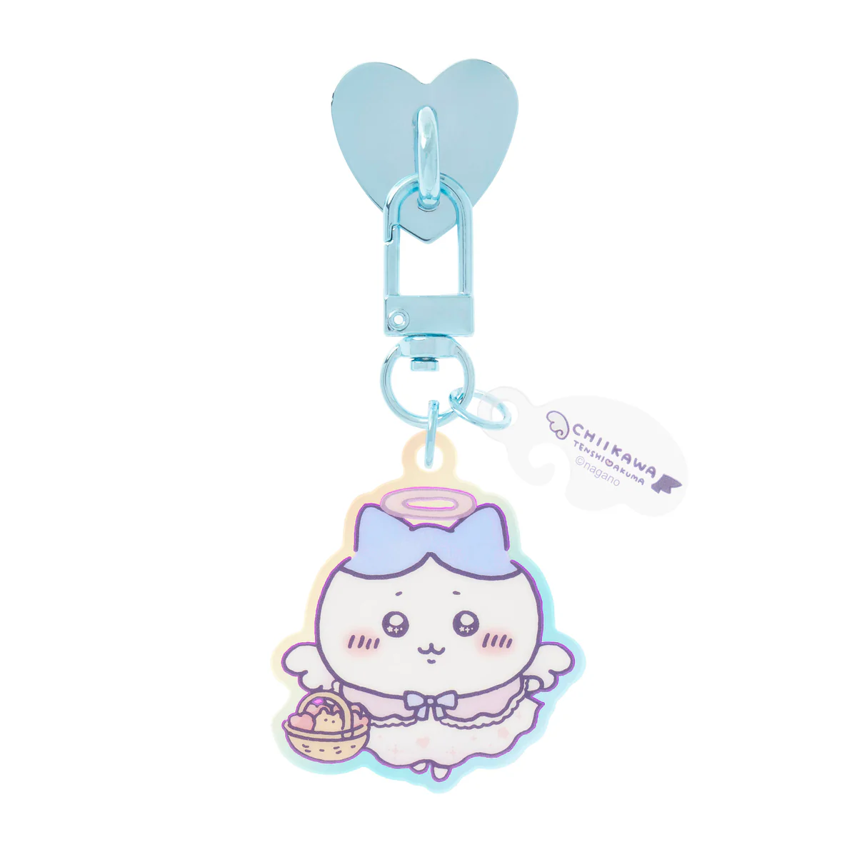 ちいかわ てんし♡あくま キーリングチャーム付きキーホルダー（てんしなハチワレ） - Image 4