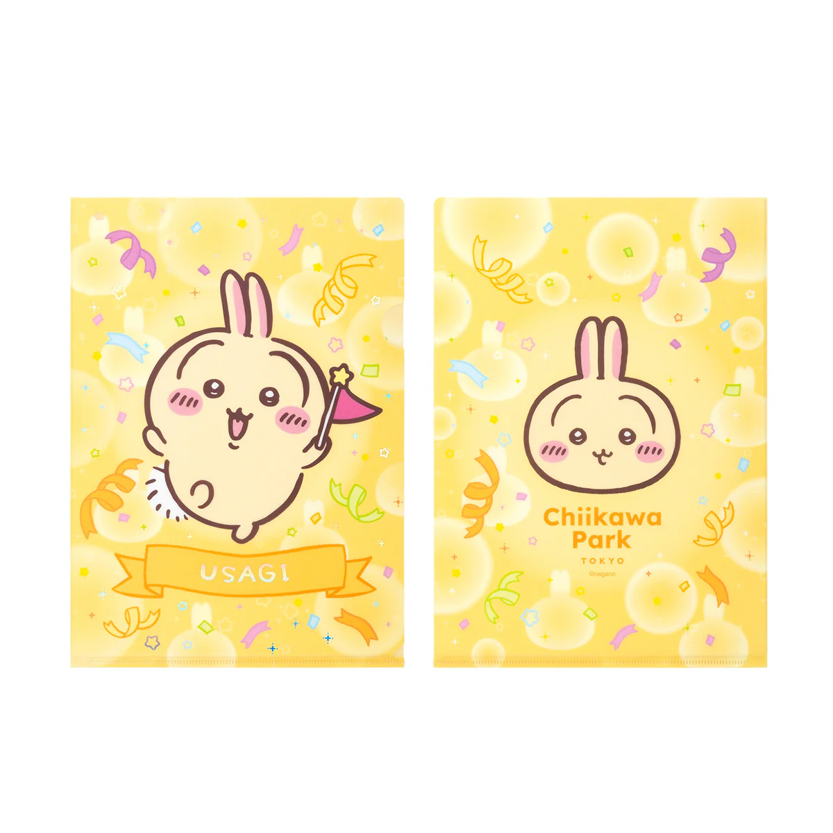 ちいかわ ちいかわパーク クリアファイル（うさぎ フラッグ） - Image 3