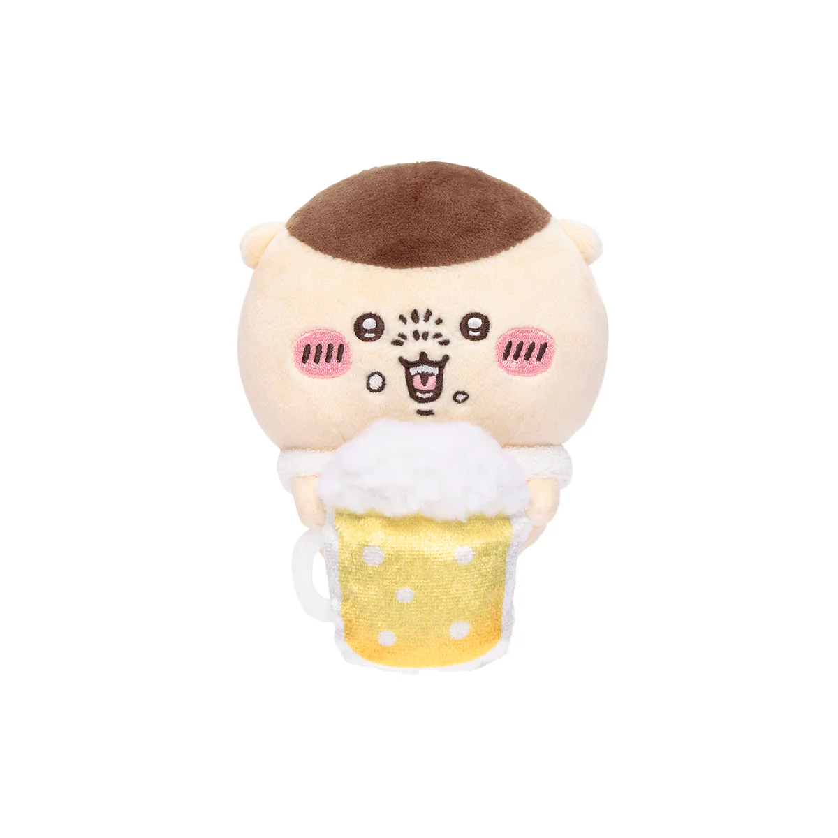 ちいかわ デスクトップから見守るひっかけぬいぐるみ（ビールを飲むくりまんじゅう） - Image 6