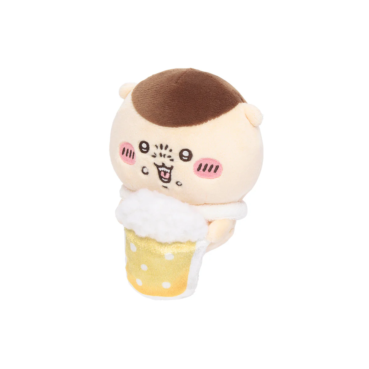ちいかわ デスクトップから見守るひっかけぬいぐるみ（ビールを飲むくりまんじゅう） - Image 8