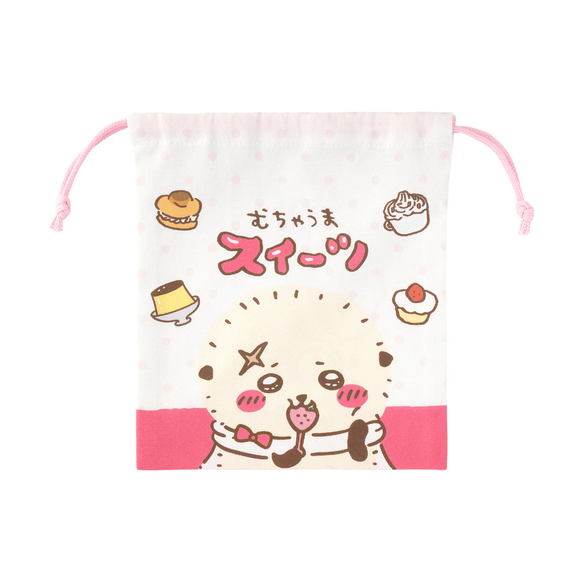 ちいかわ ラッコのほどよいサイズの巾着（むちゃうまスイーツ） - Image 6