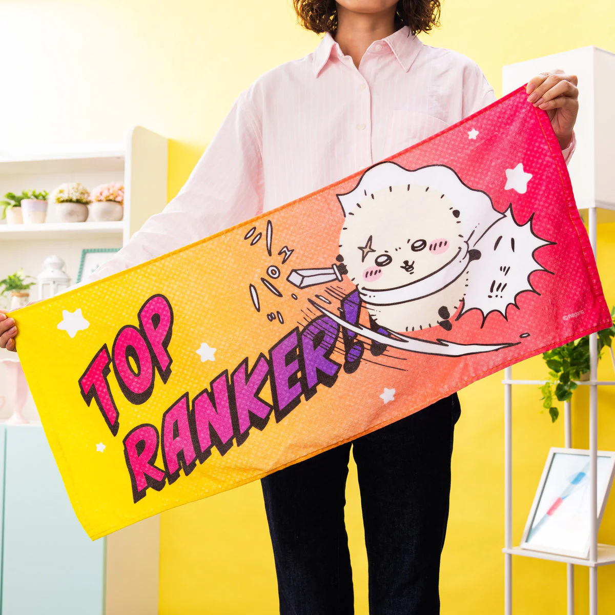 ちいかわ ラッコの手触りの良い薄手なフェイスタオル(TOP RANKER) - Image 2