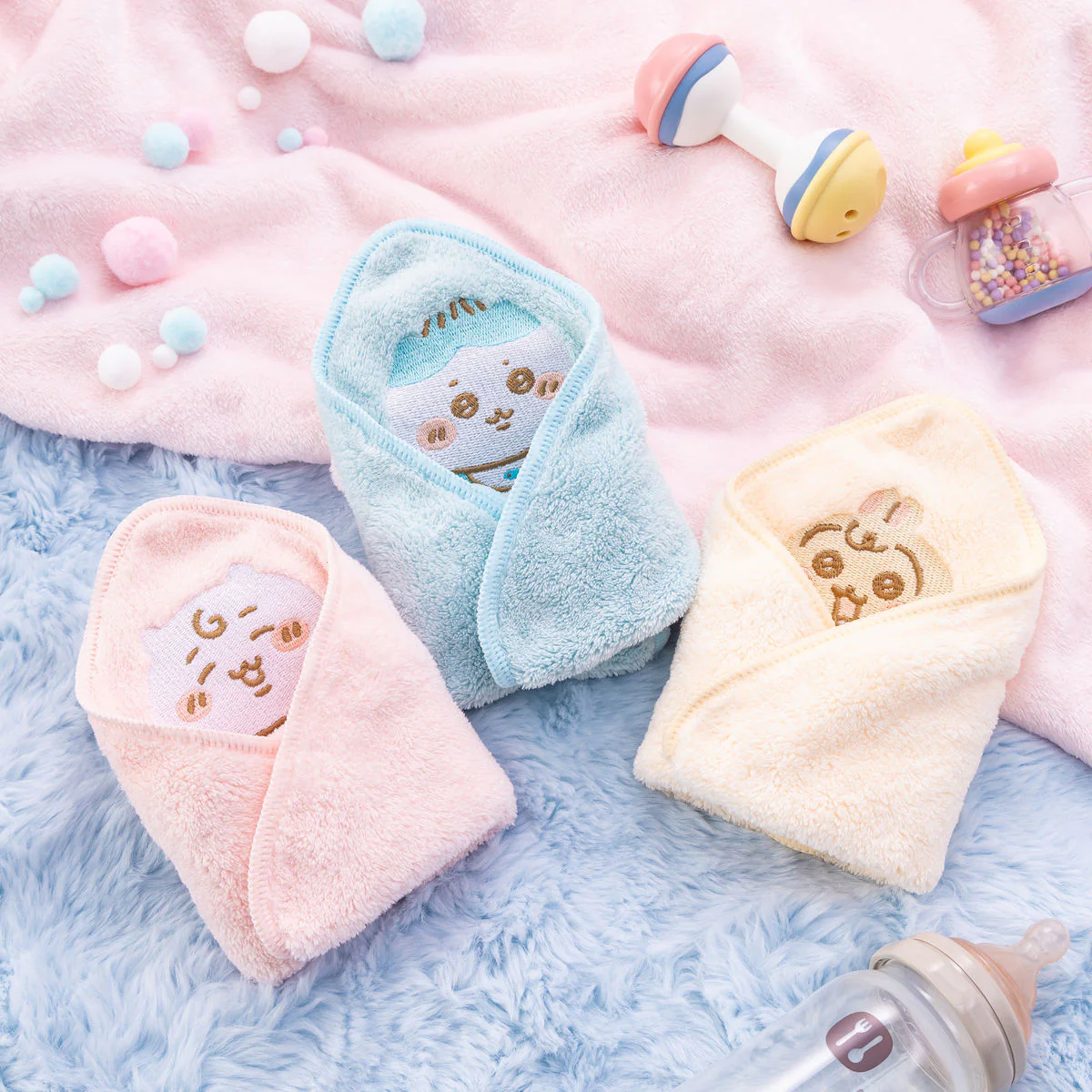 ちいかわ Chiikawa Baby おくるみなハンドタオル（ハチワレ） - Image 2