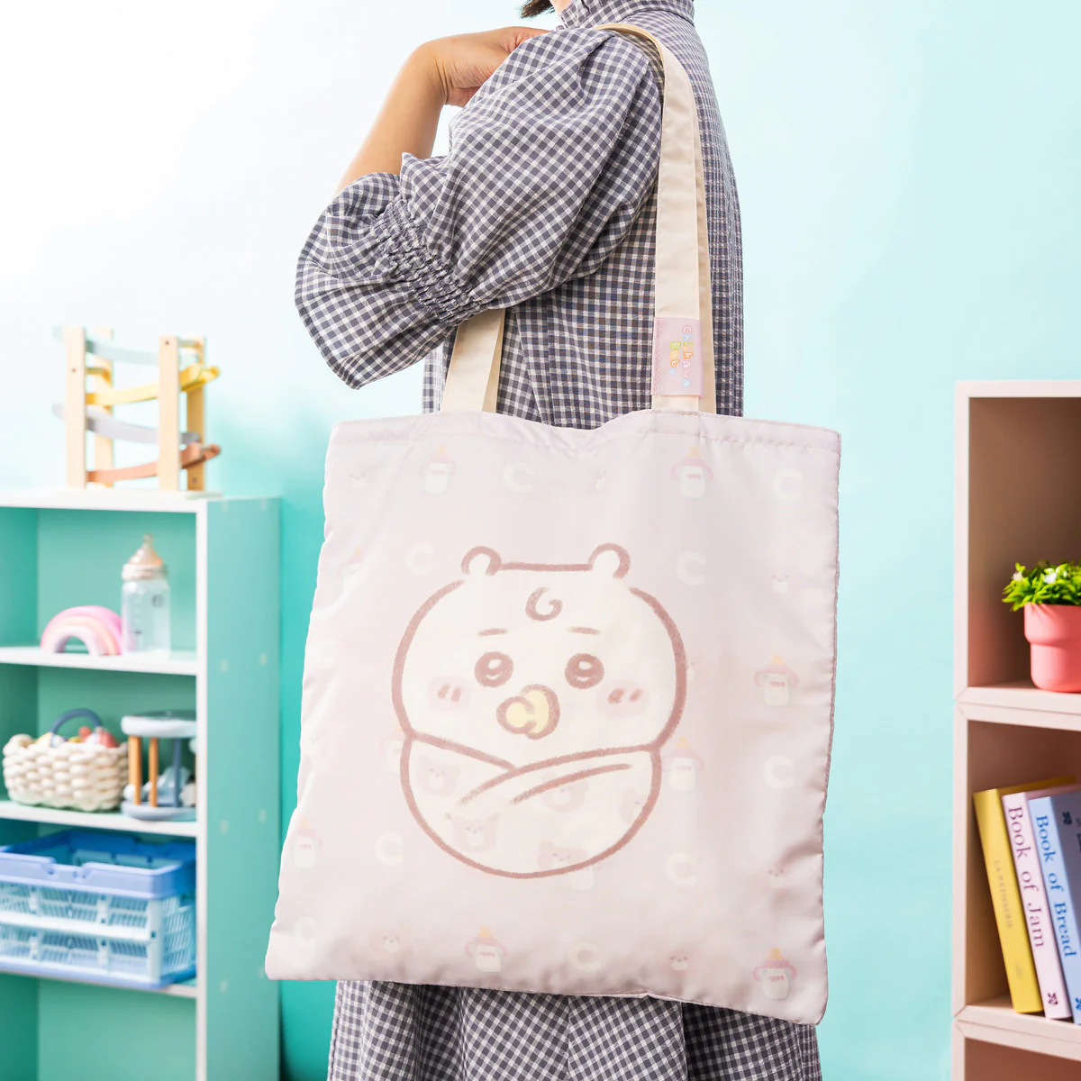 ちいかわ Chiikawa Baby 大きめポケッタブルエコバッグ（うさぎ） - Image 3