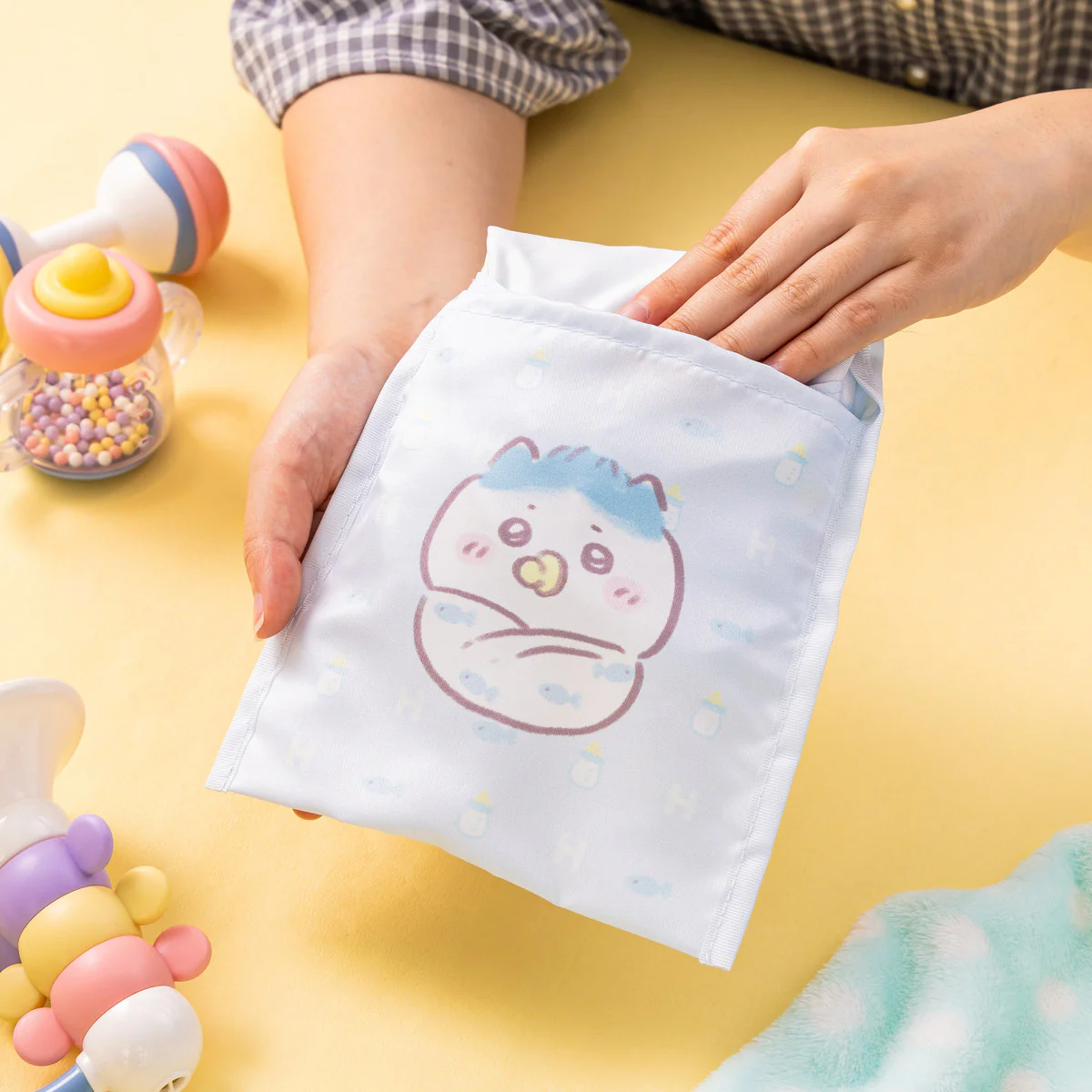 ちいかわ Chiikawa Baby 大きめポケッタブルエコバッグ（うさぎ） - Image 4