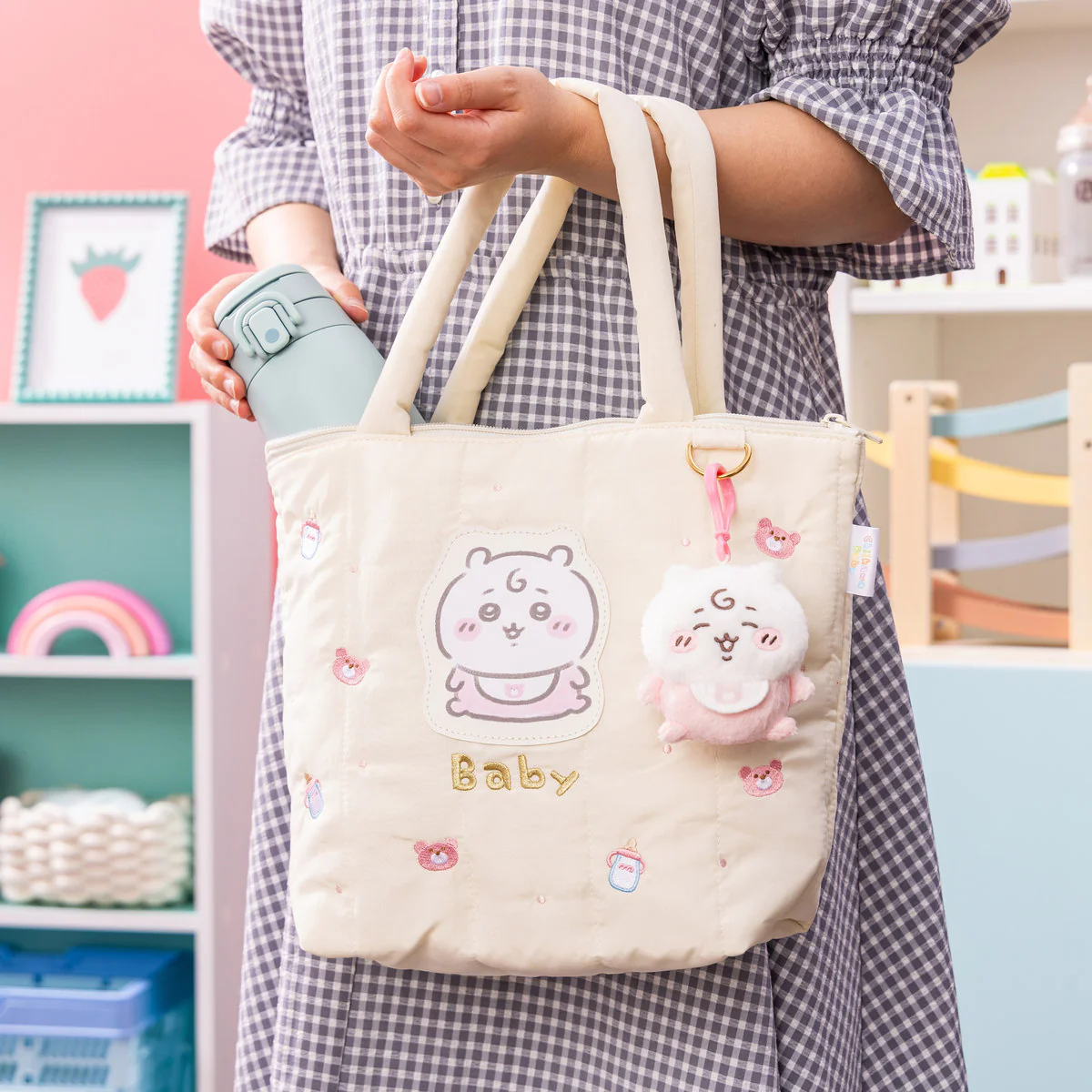 ちいかわ Chiikawa Baby キルティングトートバッグ（ちいかわ） - Image 4