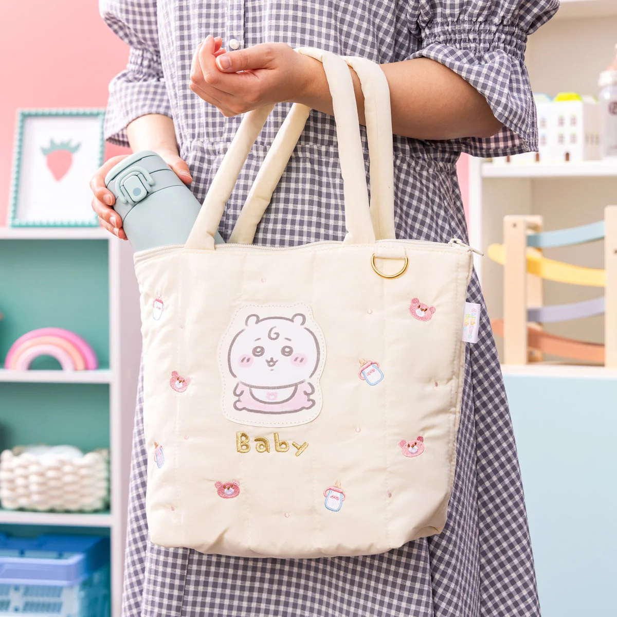 ちいかわ Chiikawa Baby キルティングトートバッグ（うさぎ） - Image 3