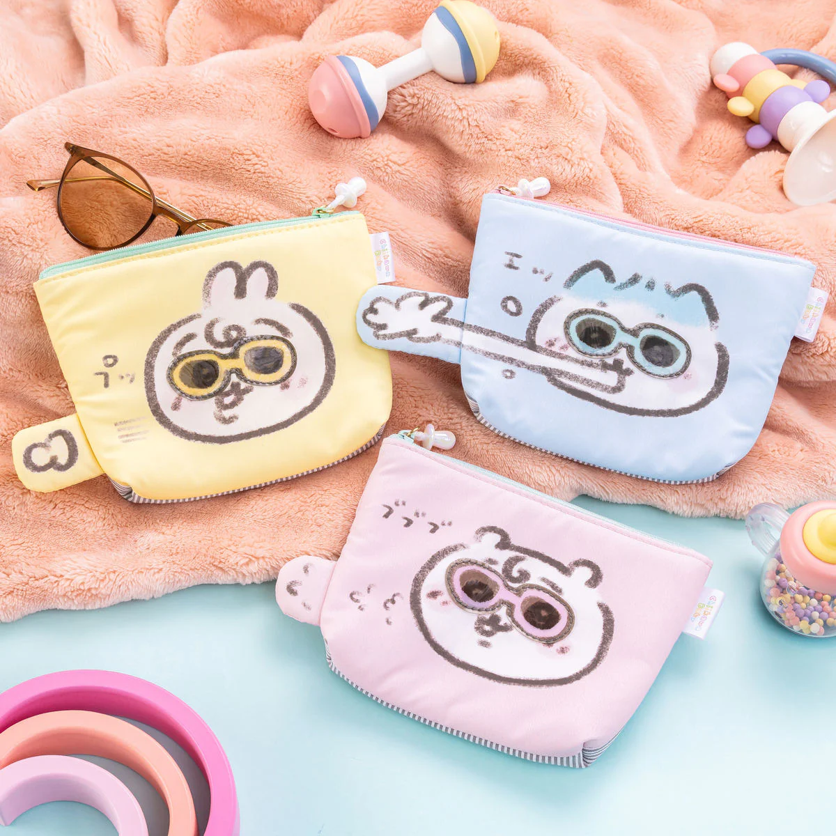 ちいかわ Chiikawa Baby ポケットティッシュも入れられるポーチ（うさぎ） - Image 2