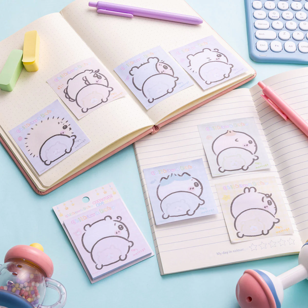 ちいかわ Chiikawa Baby めくるとかわる！おしりふせん - Image 2