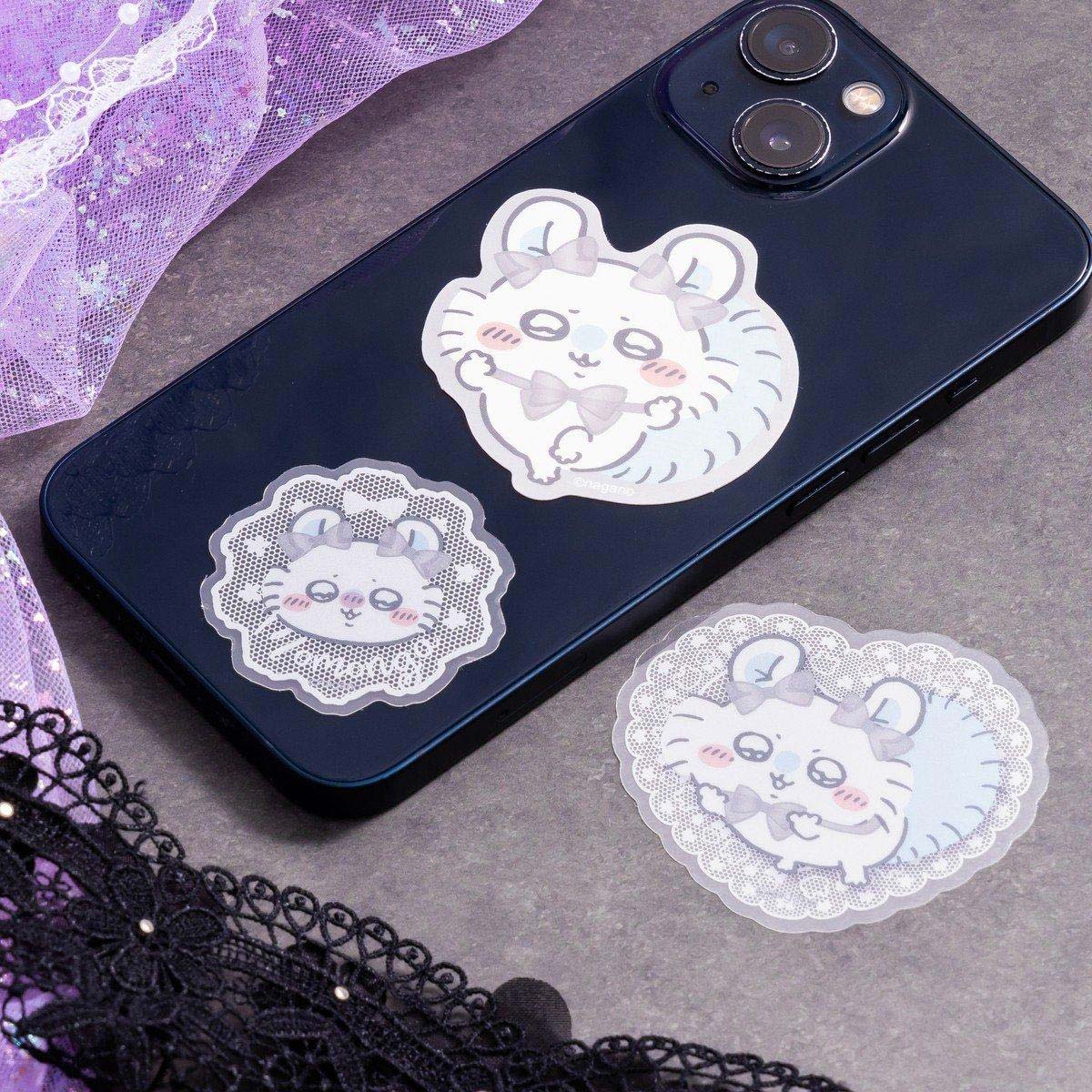 ちいかわ Go!HARAJUKU スマホに貼れるサイズの3枚セットステッカー（リボン モモンガ） - Image 2