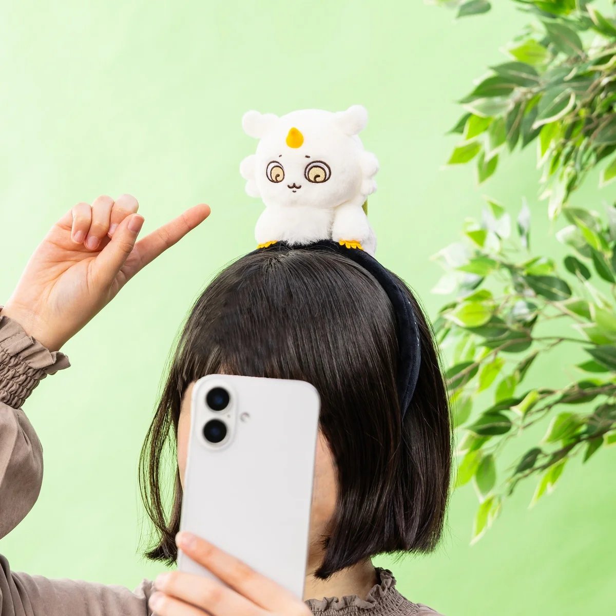 ちいかわ ちいかわパーク ぬいぐるみカチューシャ（あのこ） - Image 2