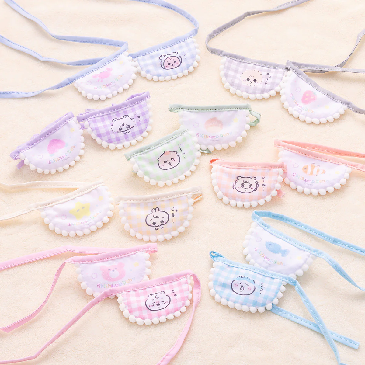 ちいかわ Chiikawa Baby トレーディングミニよだれかけ（全8種） - Image 2