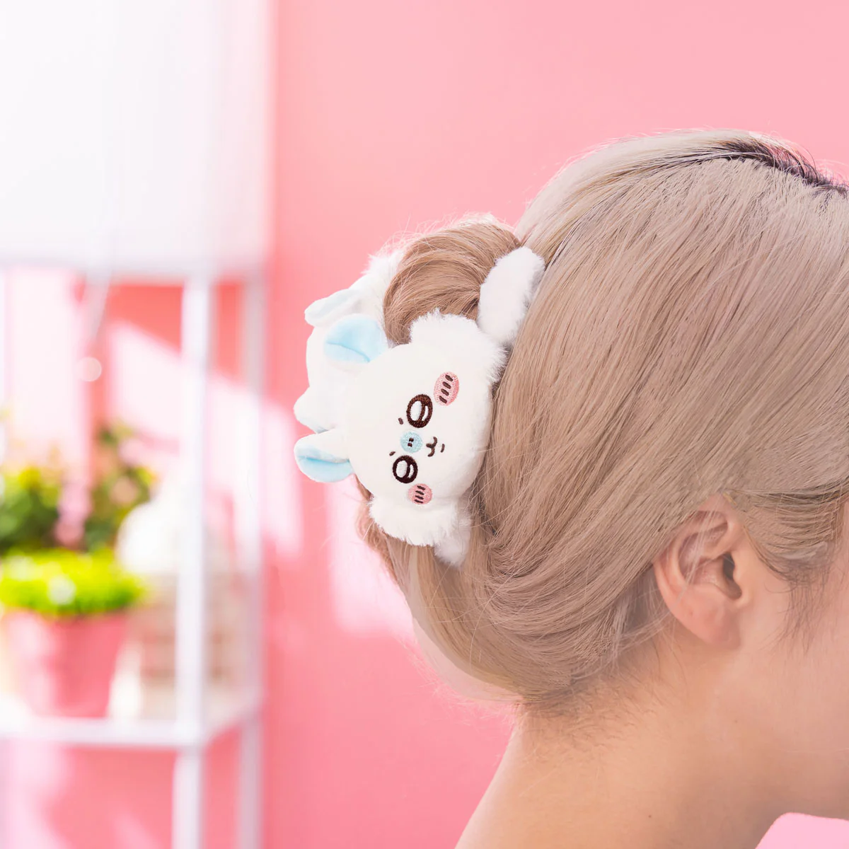 ちいかわ ぬいぐるみおかお付きバンスクリップ（モモンガ） - Image 3