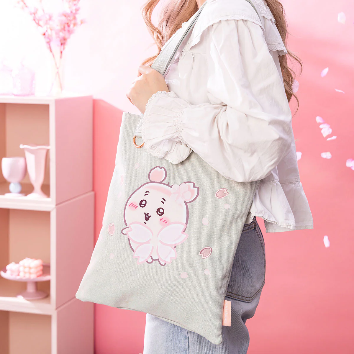 ちいかわ さくらのようせいのデニムトートバッグ - Image 3