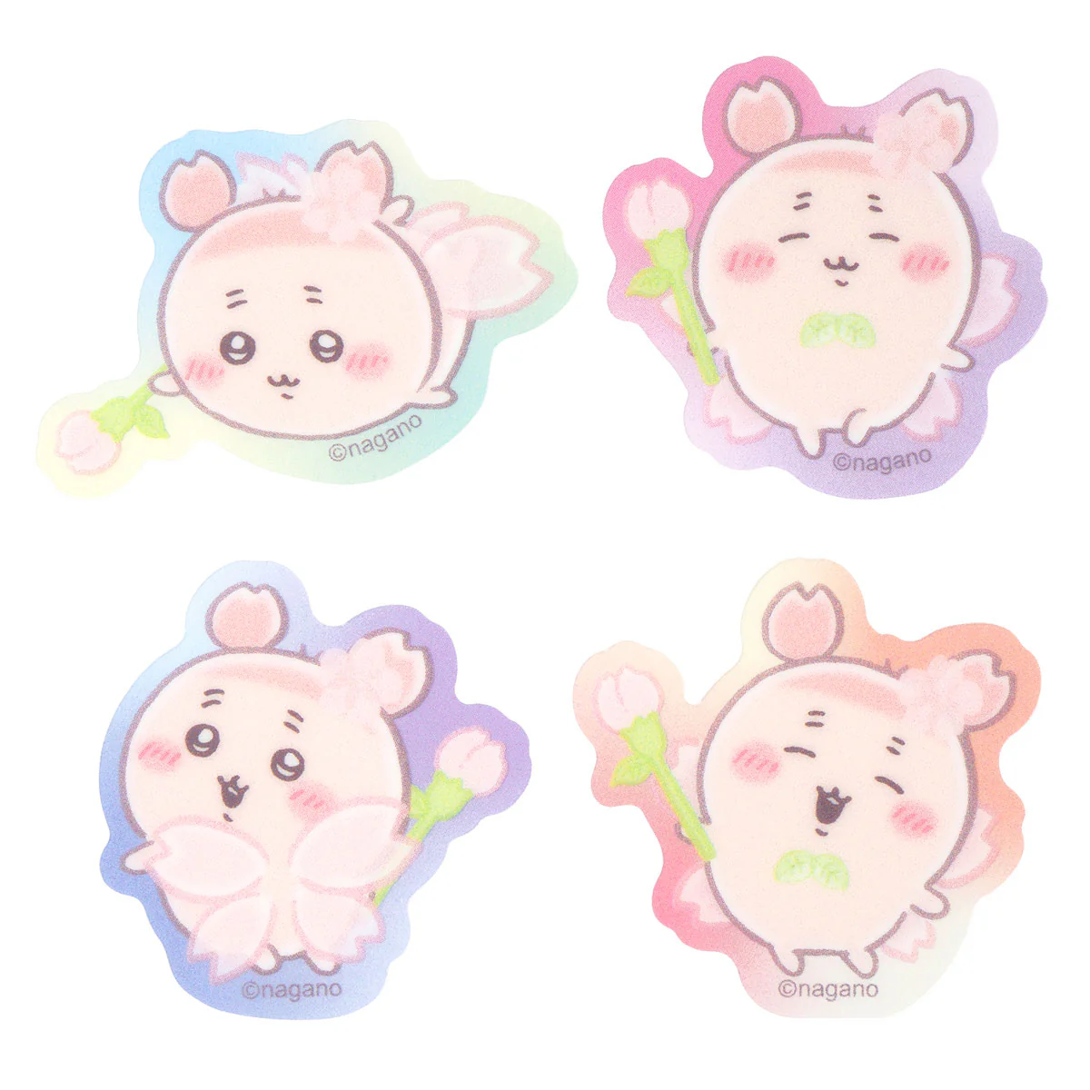 ちいかわ さくらのようせいの4枚セットクリアプチステッカー - Image 4