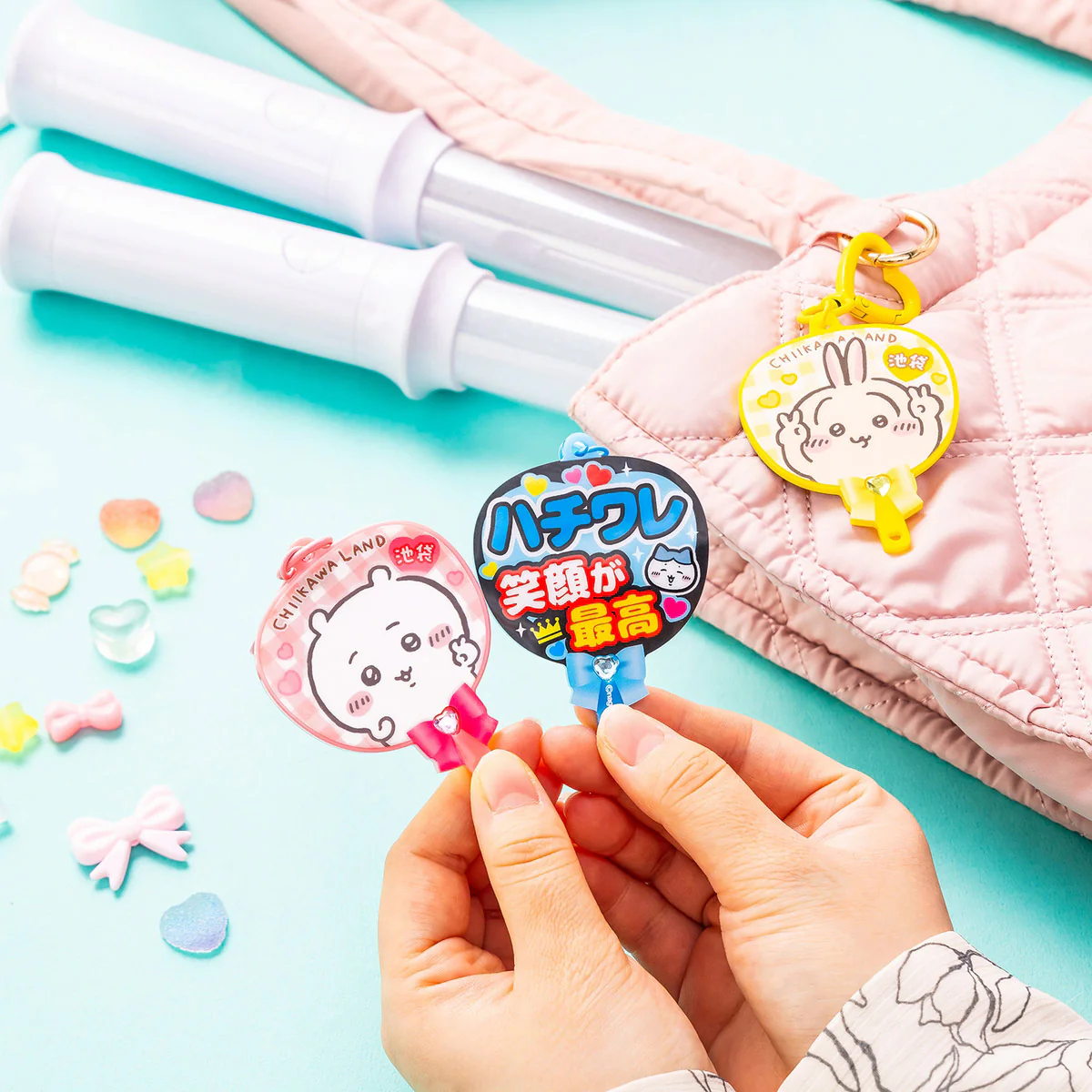 ちいかわ Go！IKEBUKURO うちわ型アクリルキーホルダー（シーサー） - Image 4