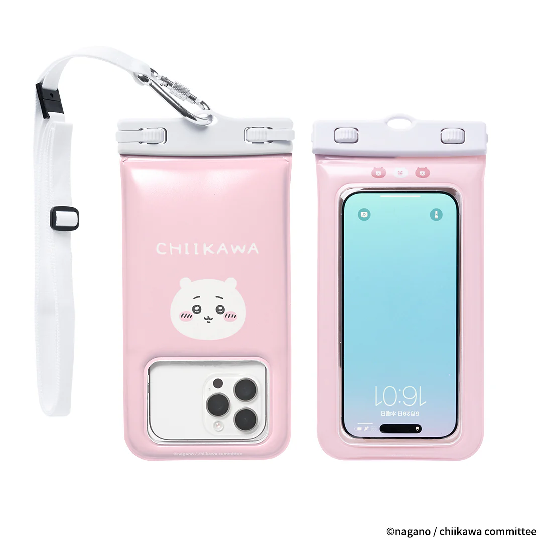 ちいかわ DIVAID フローティング防水ケース ショルダーストラップ付き（ちいかわ・フェイス） - Image 4