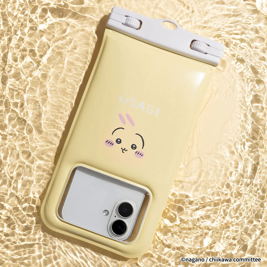 ちいかわ DIVAID フローティング防水ケース ショルダーストラップ付き（うさぎ・フェイス） - Image 3