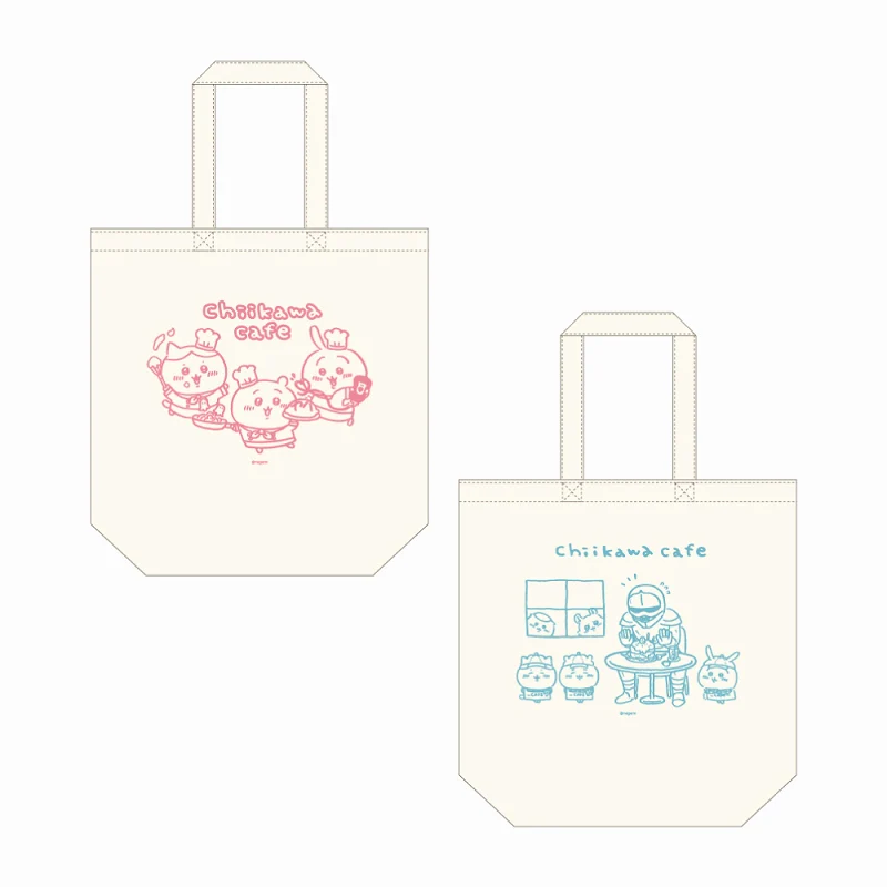 ちいかわカフェ コットントート（B）ブルー【１会計 ２個まで】 - Image 3
