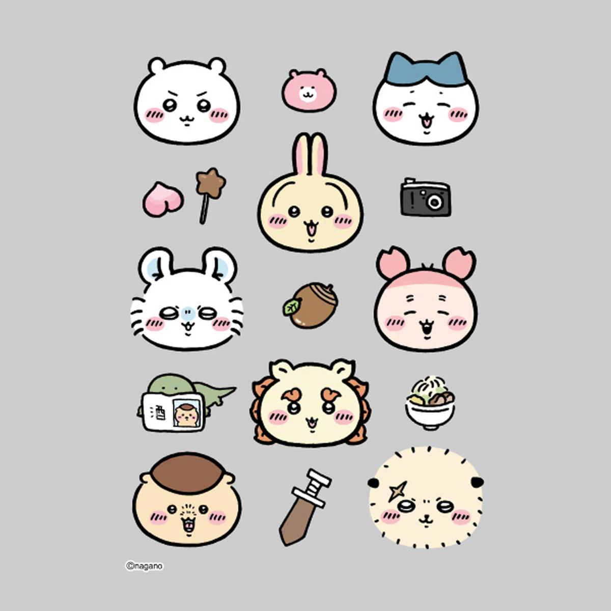 ちいかわ キャラぴた アイロンプリントシート①はがき2 - Image 4