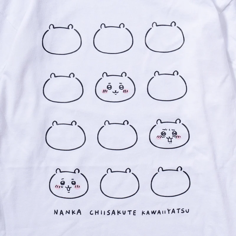 ちいかわ FACE L/S Tシャツ ホワイト - Image 5