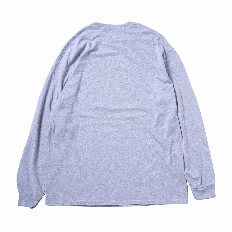 ちいかわ FACE L/S Tシャツ 杢グレー - Image 4