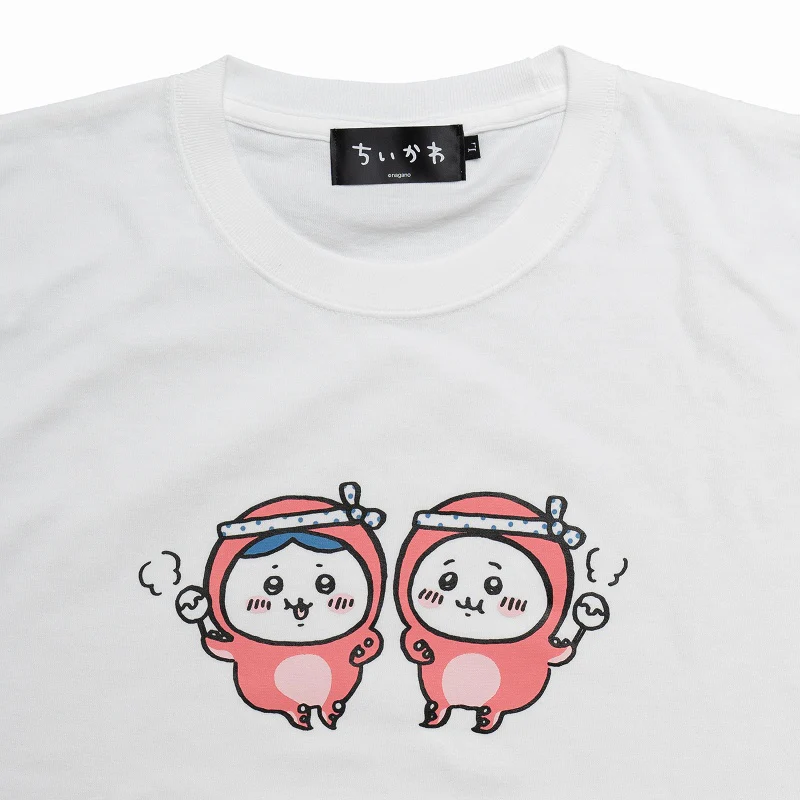 ちいかわ タコヤキ Tシャツ ホワイト - Image 4