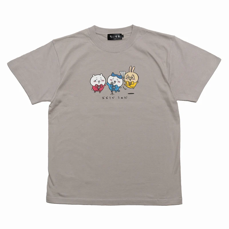 ちいかわ 漫才 Tシャツ ライトグレー - Image 2