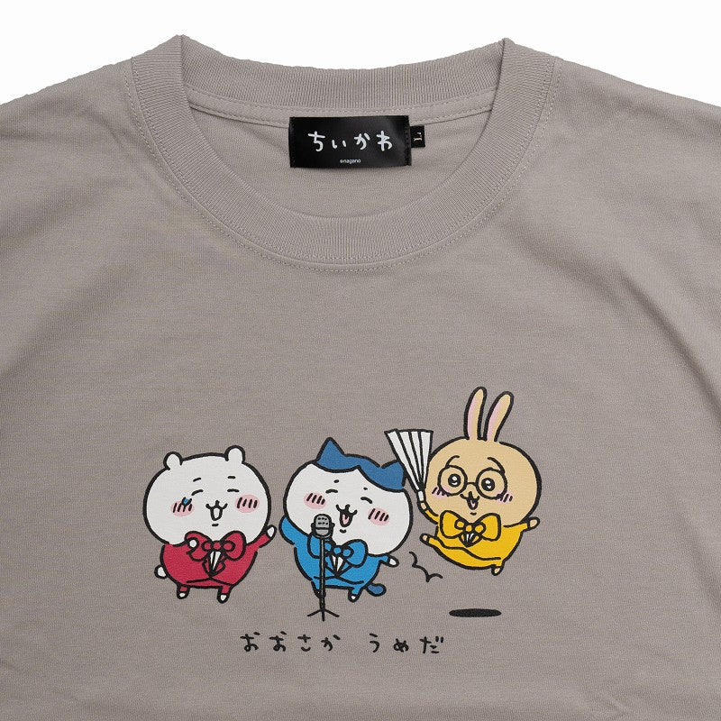 ちいかわ 漫才 Tシャツ ライトグレー - Image 4