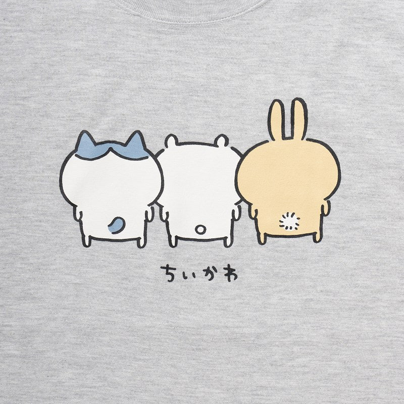 ちいかわ バックスタイル Tシャツ(アッシュ) - Image 7