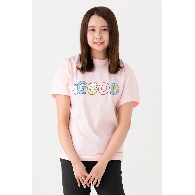 ちいかわ GOOD Tシャツ(ベビーピンク) - Image 3