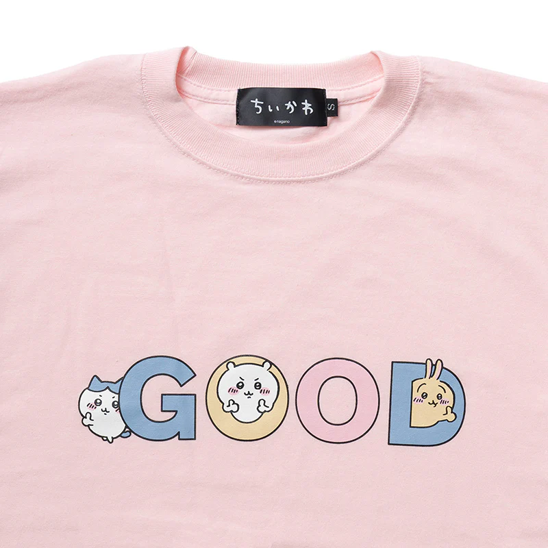 ちいかわ GOOD Tシャツ(ベビーピンク) - Image 6