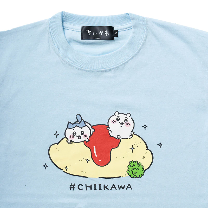 ちいかわ オムライス Tシャツ（ライトブルー） - Image 11