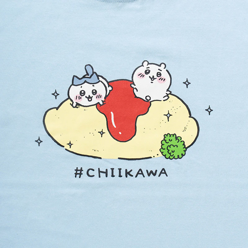 ちいかわ オムライス Tシャツ（ライトブルー） - Image 12