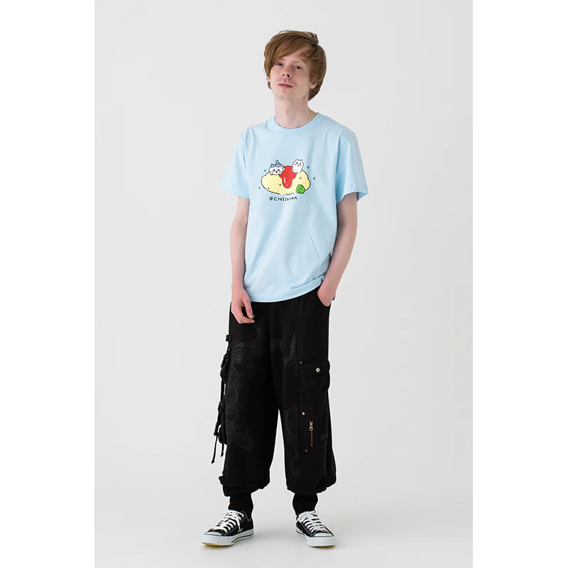 ちいかわ オムライス Tシャツ（ライトブルー） - Image 5