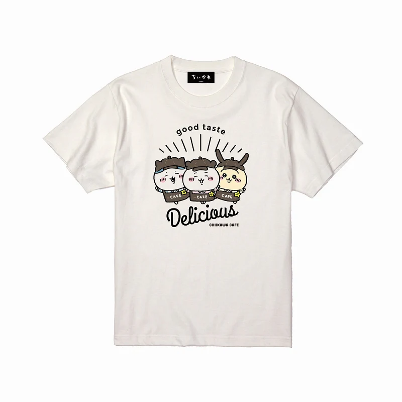 ちいかわ Cafe Tシャツ デリシャス オフ白【１会計 各サイズ２点まで】 - Image 2