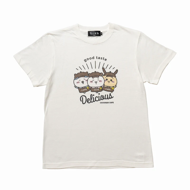 ちいかわ Cafe Tシャツ デリシャス オフ白【１会計 各サイズ２点まで】 - Image 3