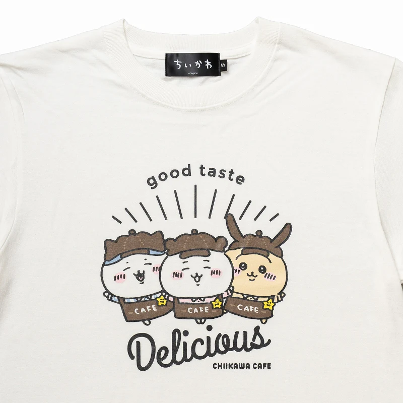 ちいかわ Cafe Tシャツ デリシャス オフ白【１会計 各サイズ２点まで】 - Image 5