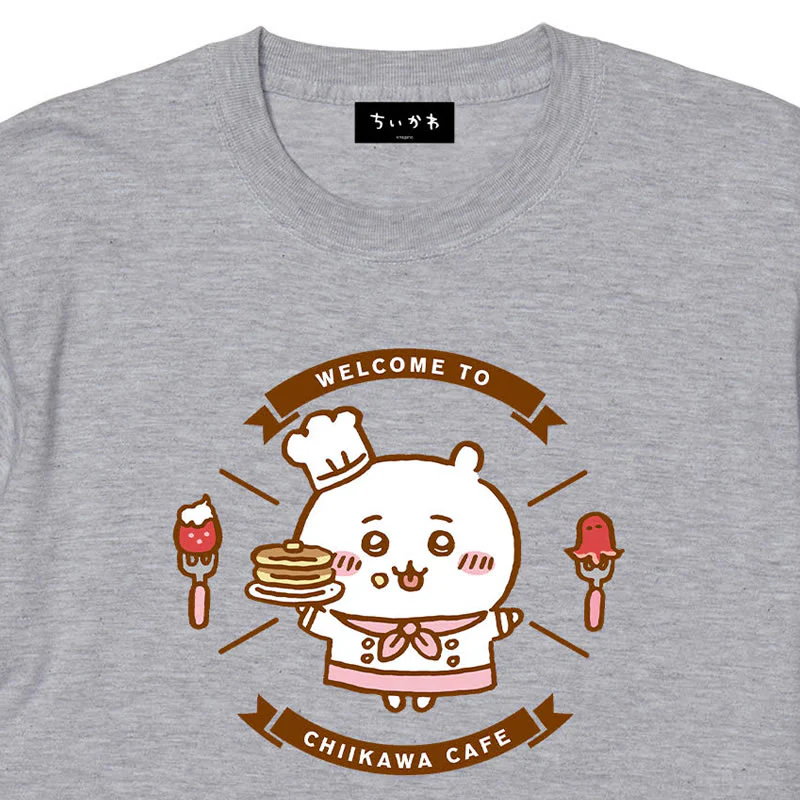 ちいかわ Cafe Tシャツ ウェルカム アッシュ【１会計 各サイズ２点まで】 - Image 4