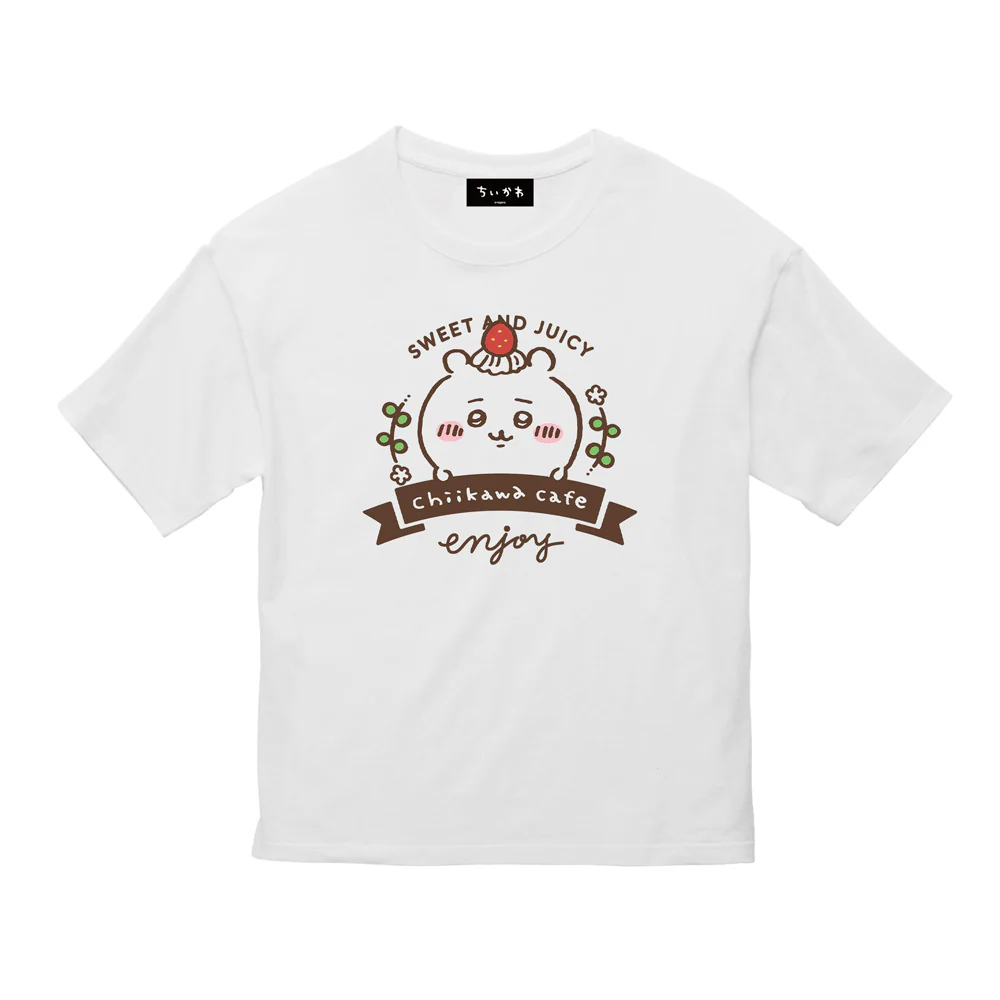 ちいかわ Cafe ビックTシャツ スイーツ ホワイト【１会計 各サイズ２点まで】 - Image 2
