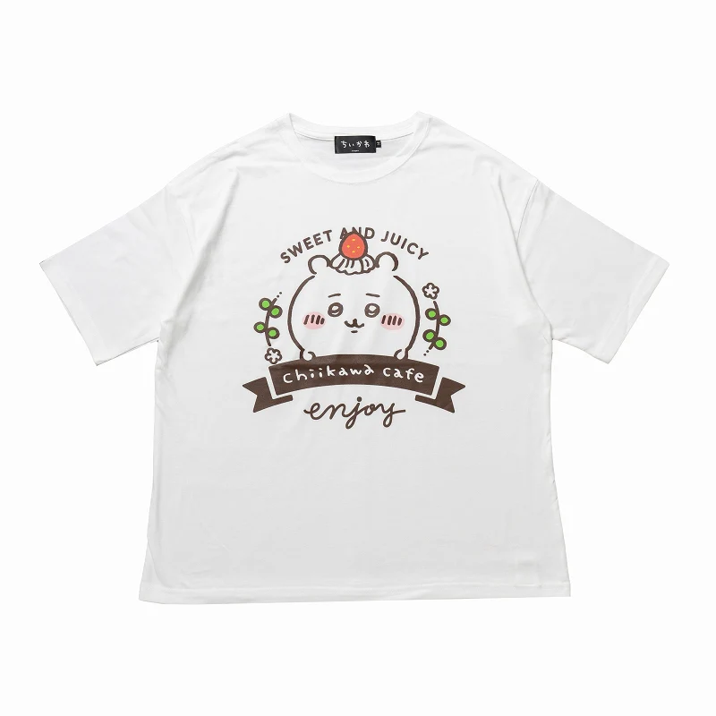 ちいかわ Cafe ビックTシャツ スイーツ ホワイト【１会計 各サイズ２点まで】 - Image 3