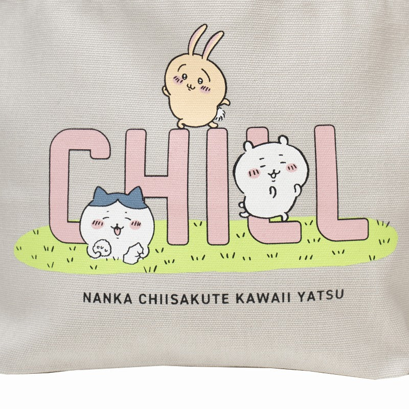 ちいかわ ランチトートバック CHILL（ライトグレー） - Image 8