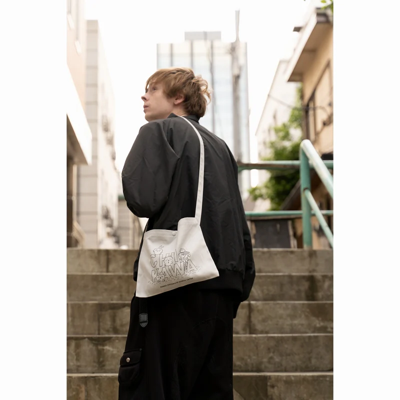 ちいかわ キャンバス サコッシュ 集合（ナチュラル） - Image 7