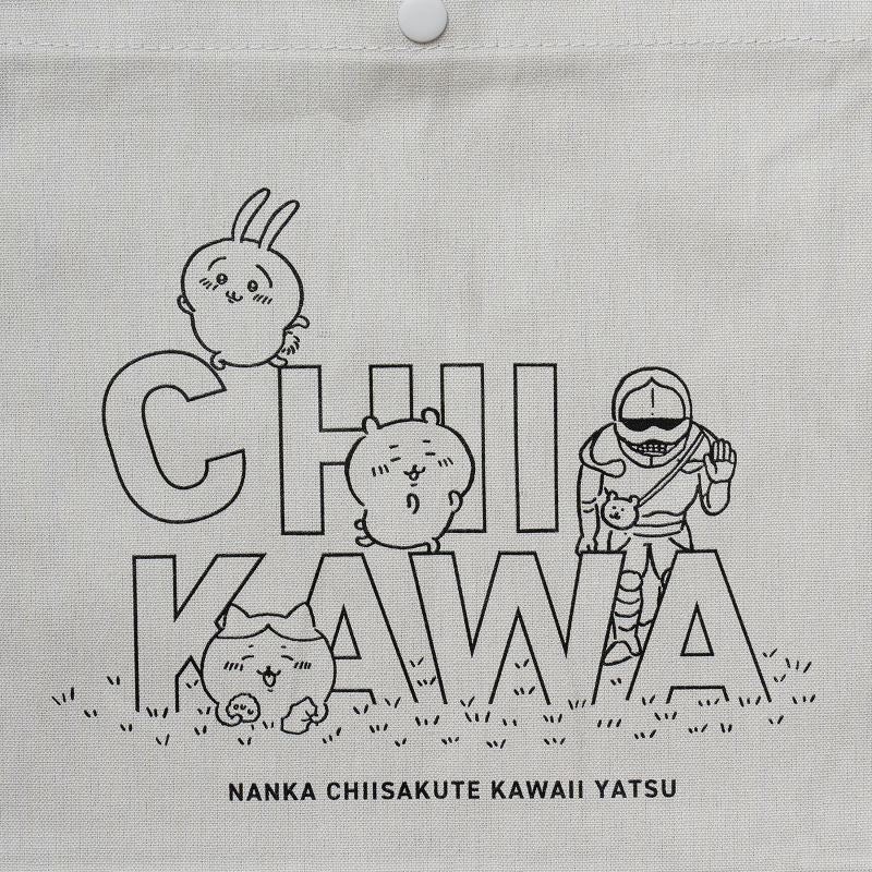 ちいかわ キャンバス サコッシュ 集合（ライトグレー） - Image 7