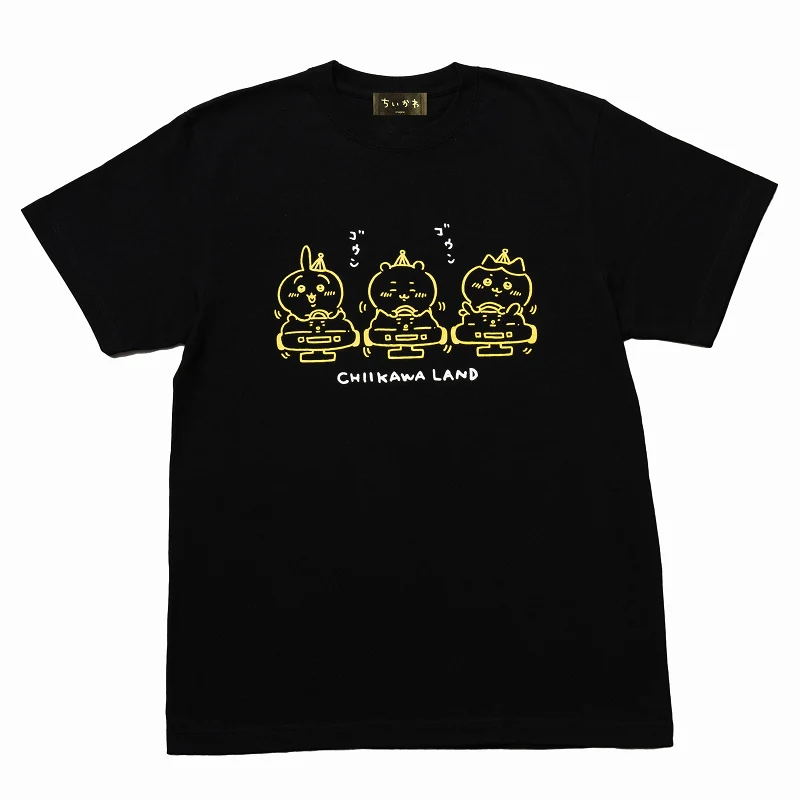 ちいかわらんど Tシャツ ゴーカート ブラック - Image 2