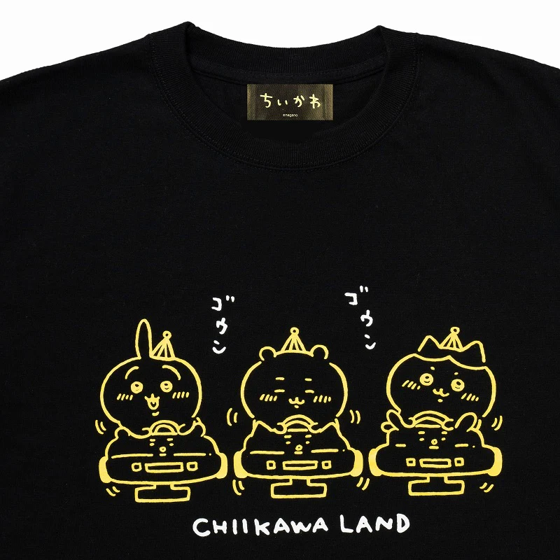 ちいかわらんど Tシャツ ゴーカート ブラック - Image 4