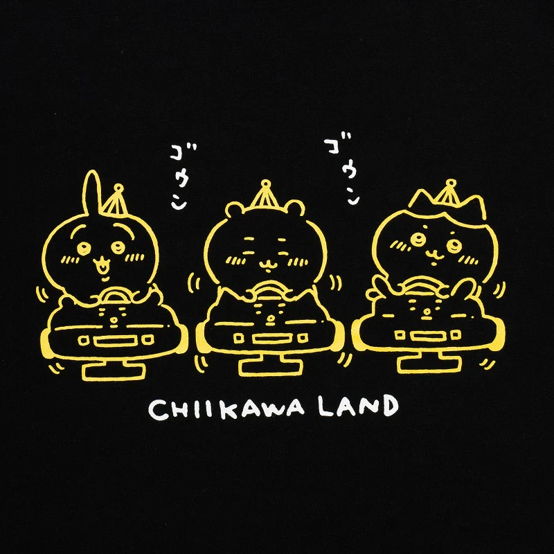 ちいかわらんど Tシャツ ゴーカート ブラック - Image 5