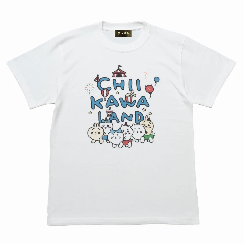 ちいかわらんど Tシャツ ちいかわカー ホワイト - Image 2